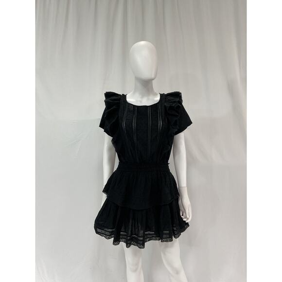 Loveshackfancy 'Natasha' Black Dress Size M - Picture 2 of 5
